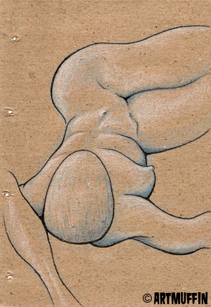 Rachel 02- nude figure lying down-children of the soft machine