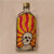 Psychedelic Skull - custom painted flask