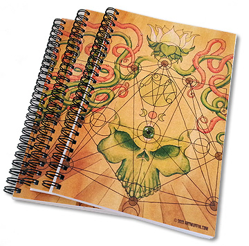 Green skull sketchbooks now available!