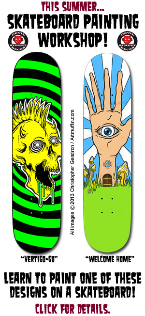 Skateboard Painting Workshop!